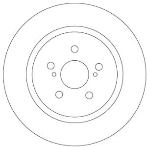 Disc frana TOYOTA URBAN CRUISER (_P1_) 1.4 D-4D 4WD (NLP115_, NLP115R) diesel 90 cai TRW DF6920