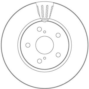 Disc frana TOYOTA C-HR (_X1_) 1.2 (NGX10_, NGX10R) benzina 116 cai TRW DF6986S