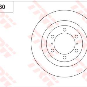 Disc frana TOYOTA LAND CRUISER PRADO (_J15_) 2.8 D-4D (GDJ155, GDJ150) diesel 204 cai TRW DF7880S