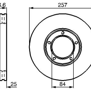 Disc frana TOYOTA HILUX V pick-up (_N8_, _N9_, _N10_, _N11_) 2.4 D (LN90_, LN90R) diesel 79 cai BOSCH 0 986 478 397