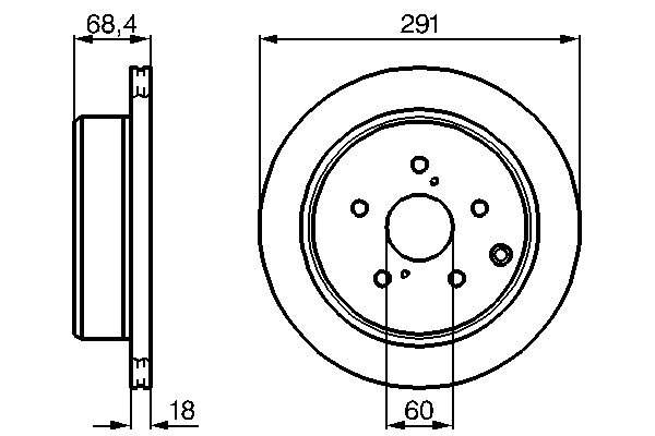 Disc frana TOYOTA SUPRA (_A7_) 3.0 24V (MA70_, MA70) benzina 204 cai BOSCH 0 986 478 443