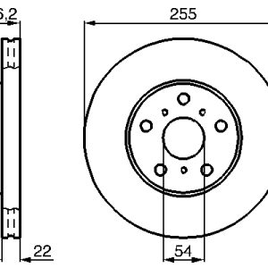 Disc frana TOYOTA CELICA cupe (_T18_) 2.0 (ST182, ST183) benzina 156 cai BOSCH 0 986 478 725