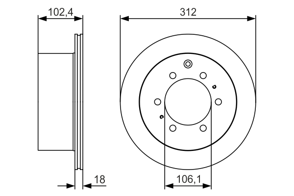 Disc frana TOYOTA LAND CRUISER 80 (_J8_) 4.2 TD (HDJ80, HDJ81) diesel 167 cai BOSCH 0 986 479 R57