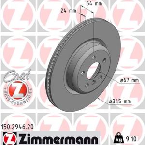 Disc frana TOYOTA SUPRA (DB_) 3.0 GR (DB41, DB42, DB43, DB45, DB46) benzina 340 cai ZIMMERMANN 150.2946.20