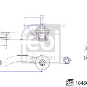Cap de bara TOYOTA YARIS (_P1_) 1.0 (SCP10_, SCP10R) benzina 68 cai FEBI BILSTEIN 184606