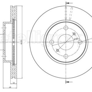Disc frana TOYOTA COROLLA Compact (_E10_) 1.8 GT (AE102_, AE102R) benzina 117 cai METELLI 23-0439