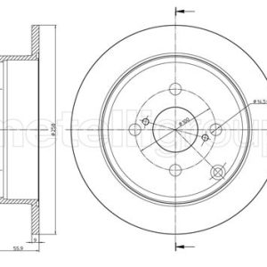Disc frana TOYOTA COROLLA (_E12_) 1.8 VVTL-i TS (ZZE123) benzina 192 cai METELLI 23-0634C