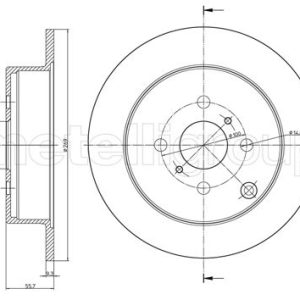 Disc frana TOYOTA YARIS (_P1_) 1.3 (SCP12_, SCP13_, SCP12R, SCP13R) benzina 87 cai METELLI 23-0636