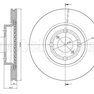Disc frana TOYOTA YARIS (_P9_) 1.3 VVT-i (NCP90_, NCP90R) benzina 86 cai METELLI 23-0879C