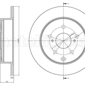 Disc frana TOYOTA RAV 4 IV (_A4_) 2.5 Hybrid (AVA42_) benzina/elector 197 cai METELLI 23-1012C