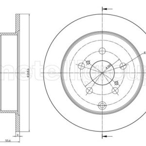Disc frana TOYOTA PRIUS Liftback (_W2_) 1.5 Hybrid (NHW20_, NHW20R) benzina/elector 112 cai METELLI 23-1063C