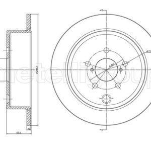 Disc frana TOYOTA GT 86 cupe (ZN6_) 2.0 (ZN6AC_, ZN6BC_, ZN6K) benzina 200 cai METELLI 23-1337C