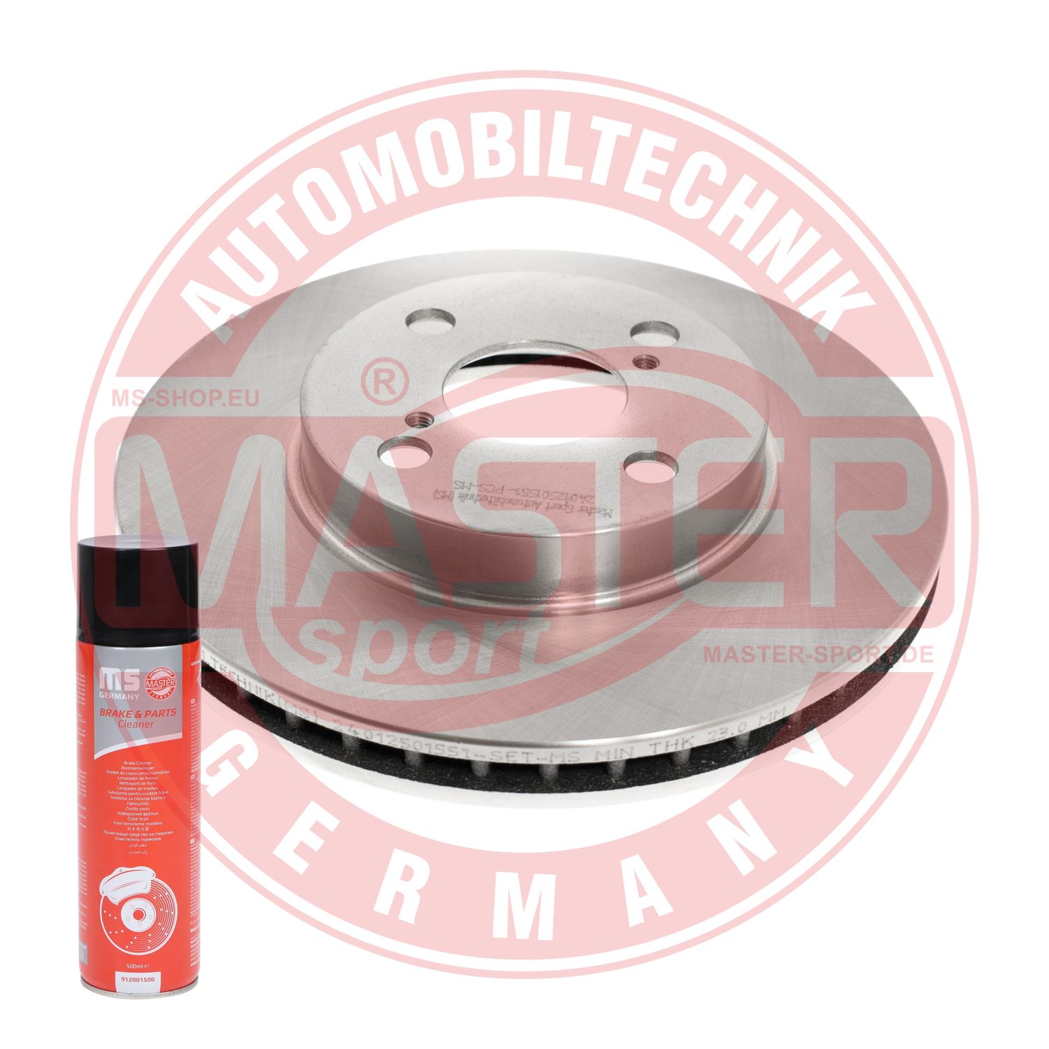 Disc frana TOYOTA COROLLA (_E11_) 1.9 D (WZE110_, WZE110R) diesel 69 cai MASTERSPORT GERMANY 24012501551-PCS-MSP