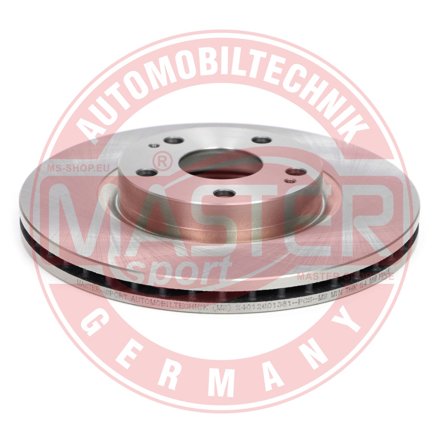 Disc frana TOYOTA AVENSIS limuzina (_T27_) 1.6 D4-D (WWT270_) diesel 112 cai MASTERSPORT GERMANY 24012601381-PCS-MS
