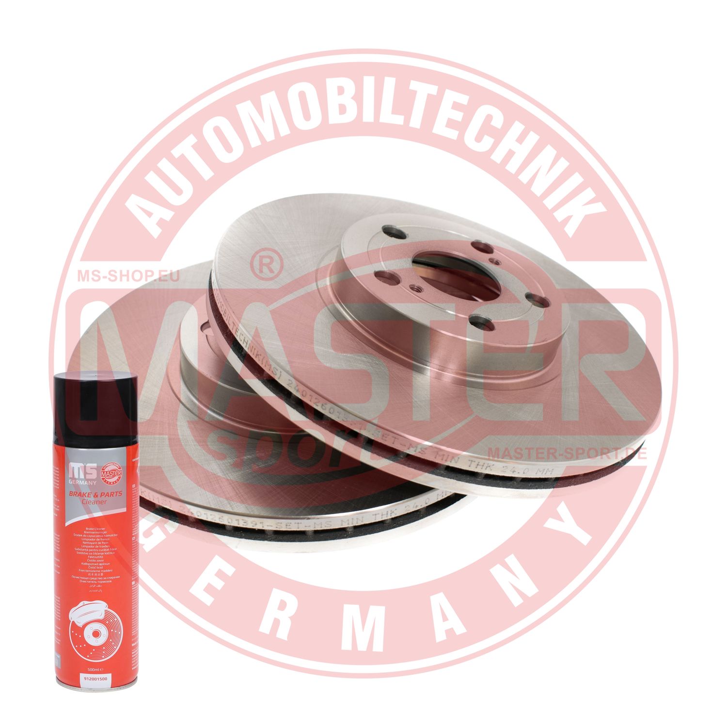 Disc frana TOYOTA AVENSIS limuzina (_T25_) 2.4 VVT-i (AZT251_, AZT251R) benzina 163 cai MASTERSPORT GERMANY 24012601391-SET-MSP