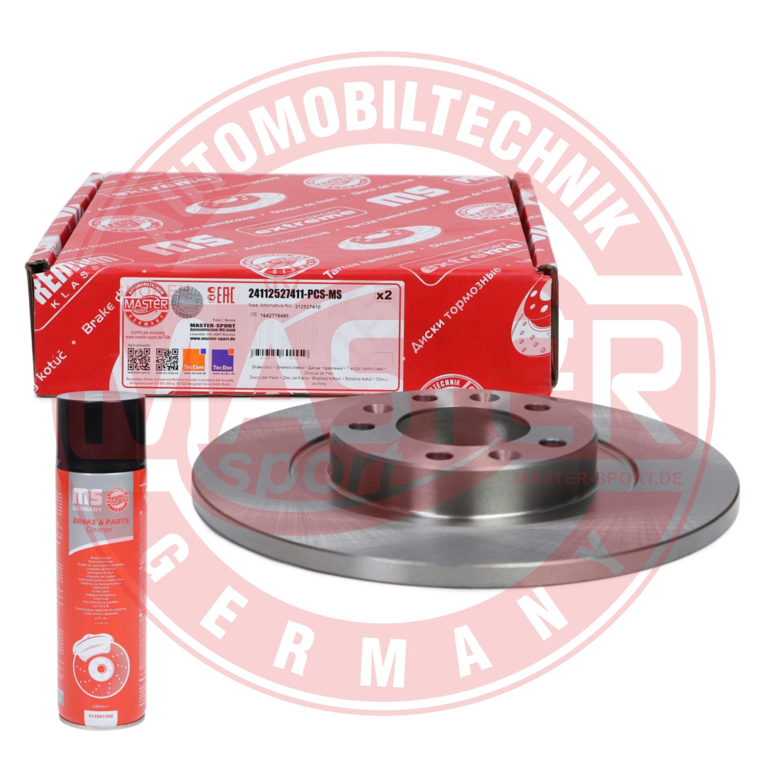 Disc frana TOYOTA PROACE VERSO bus (MPY_) 2.0 D4d (MPY3) diesel 122 cai MASTERSPORT GERMANY 24112527411-PCS-MSP