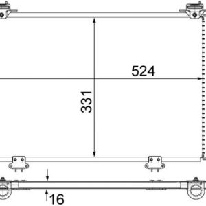 Condensator climatizare TOYOTA YARIS (_P1_) 1.0 (SCP10_, SCP10R) benzina 65 cai MAHLE ORIGINAL AC 292 000S