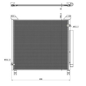 Condensator climatizare TOYOTA HILUX VIII pick-up (_N1_) 2.4 D (GUN135) diesel 170 cai NRF 350499