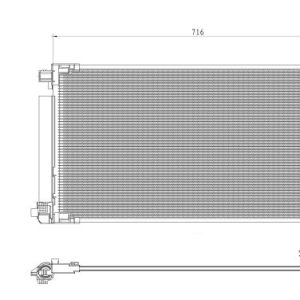 Condensator climatizare TOYOTA C-HR (_X1_) 1.8 Hybrid (ZYX10_, ZYX11_, ZYX10R, ZYX11R) benzina/elector 122 cai NRF 350500