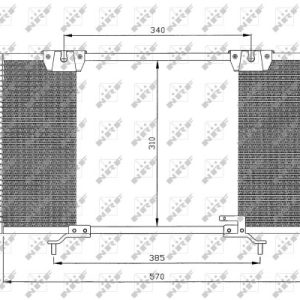 Condensator climatizare TOYOTA AVENSIS (_T22_) 2.0 VVT-i (AZT220_, AZT220R) benzina 150 cai NRF 35337