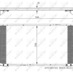 Condensator climatizare TOYOTA COROLLA Compact (_E11_) 1.6 (ZZE112_, ZZE112R) benzina 110 cai NRF 35436