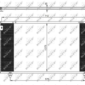 Condensator climatizare TOYOTA AVENSIS VERSO (_M2_) 2.0 VVT-i (ACM20_, ACM20R) benzina 150 cai NRF 35518