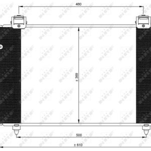 Condensator climatizare TOYOTA AVENSIS combi (_T25_) 2.4 VVT-i (AZT251_, AZT251R) benzina 163 cai NRF 35592