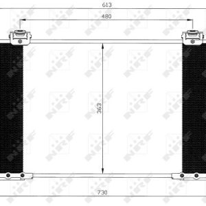 Condensator climatizare TOYOTA AVENSIS combi (_T25_) 2.4 VVT-i (AZT251_, AZT251R) benzina 163 cai NRF 35595