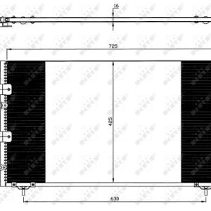 Condensator climatizare TOYOTA PREVIA II (_R3_) 2.4 (ACR30) benzina 156 cai NRF 35609