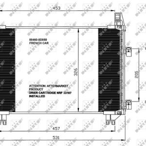 Condensator climatizare TOYOTA YARIS (_P9_) 1.0 GPL (KSP90_) Benzina/Autogaz (GPL) 69 cai NRF 35653
