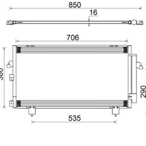 Condensator climatizare TOYOTA RAV 4 II (_A2_) 2.0 4WD (ACA21, ACA20) benzina 150 cai MAHLE ORIGINAL AC 796 000S