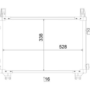Condensator climatizare TOYOTA YARIS Caseta/ Hatchback (_P13_) 1.4 D4d (NLP130) diesel 90 cai MAHLE ORIGINAL AC 806 000S