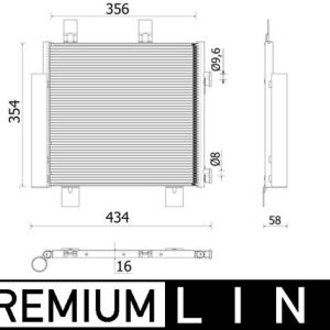 Condensator climatizare TOYOTA AYGO (_B4_) 1.2 (PAB40) benzina 82 cai MAHLE ORIGINAL AC 899 000P