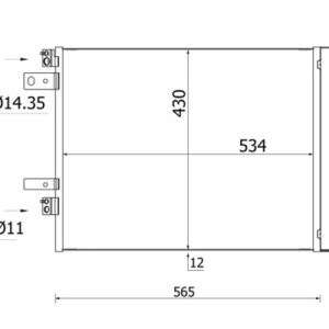 Condensator climatizare TOYOTA PROACE bus (MDZ_) Electric (MDZS, MDZZ) electric 136 cai MAHLE ORIGINAL AC 965 000S