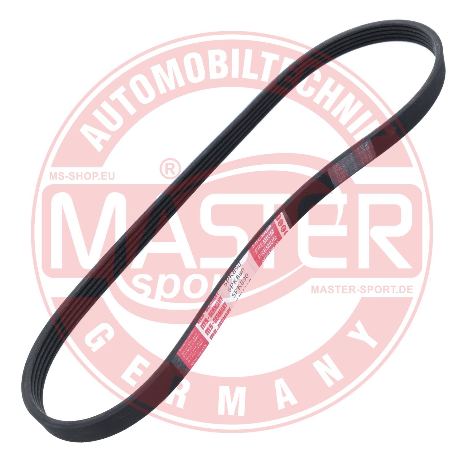 Curea transmisie cu caneluri TOYOTA COROLLA (_E10_) 1.3 XLI (EE101_, EE101R) benzina 75 cai MASTERSPORT GERMANY 5PK890-PCS-MS