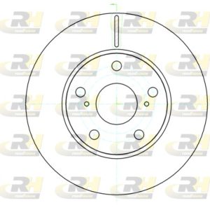 Disc frana TOYOTA AURIS (_E15_) 1.6 (ZRE151_, ZRE151R) benzina 132 cai ROADHOUSE 61043.10