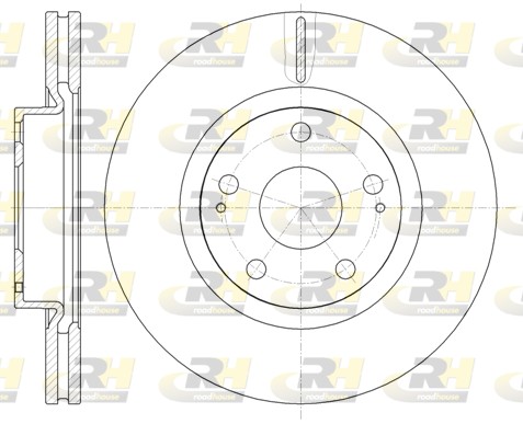 Disc frana TOYOTA AURIS (_E15_) 2.0 D-4D (ADE150_, ADE150R) diesel 126 cai ROADHOUSE 61050.10