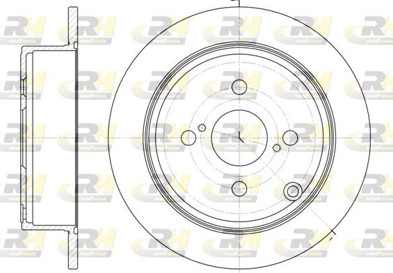 Disc frana TOYOTA COROLLA (_E12_) 1.8 VVTL-i TS (ZZE123) benzina 192 cai ROADHOUSE 61073.00