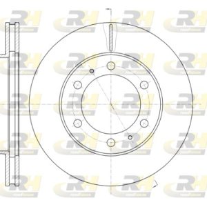 Disc frana TOYOTA HILUX VII pick-up (_N1_, _N2_, _N3_) 2.5 D 4WD (KUN25) diesel 102 cai ROADHOUSE 61205.10