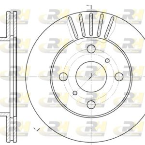 Disc frana TOYOTA YARIS (_P1_) 1.5 (NCP13_, NCP13R) benzina 106 cai ROADHOUSE 6618.10