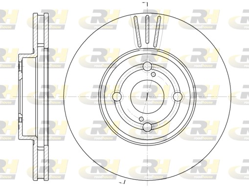 Disc frana TOYOTA COROLLA Liftback (_E11_) 2.0 D-4D (CDE110_, CDE110R) diesel 90 cai ROADHOUSE 6703.10