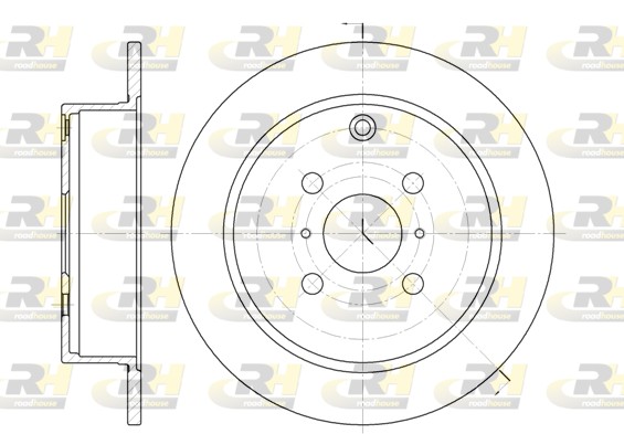 Disc frana TOYOTA COROLLA (_E12_) 2.0 D-4D (CDE120R, CDE120L_) diesel 116 cai ROADHOUSE 6805.00