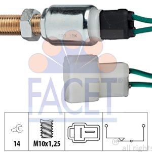 Comutator lumini frana TOYOTA HIACE IV caroserie (_H1_) 2.4 D (LH102, LH104, LH112) diesel 78 cai FACET 7.1027