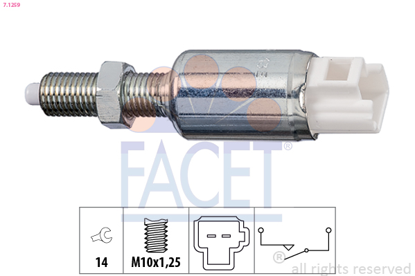 Comutator actionare ambreiaj (Tempomat) TOYOTA LAND CRUISER 90 (_J9_) 3.4 i 24V (VZJ90_, VZJ95_, VZJ90R, VZJ95R, VZJ90W,... benzina 178 cai FACET 7.1259
