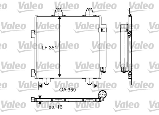 Condensator climatizare TOYOTA AYGO (_B4_) 1.2 (PAB40) benzina 82 cai VALEO 818014