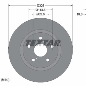 Disc frana TOYOTA RAV 4 I (_A1_) 2.0 4WD (SXA10, SXA11) benzina 128 cai TEXTAR 92093500