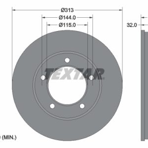Disc frana TOYOTA LAND CRUISER 100 (_J1_) 4.7 (UZJ100) benzina 238 cai TEXTAR 92108103
