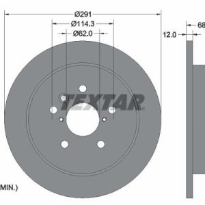 Disc frana TOYOTA PREVIA II (_R3_) 2.0 D-4D (CLR30_, CLR30R) diesel 116 cai TEXTAR 92144203