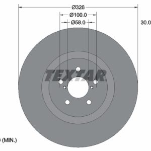Disc frana TOYOTA GT 86 cupe (ZN6_) 2.0 (ZN6AC_, ZN6BC_, ZN6K) benzina 200 cai TEXTAR 92167900
