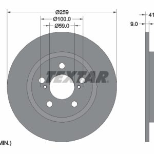 Disc frana TOYOTA URBAN CRUISER (_P1_) 1.33 (NSP110_, NSP110) benzina 101 cai TEXTAR 92199800